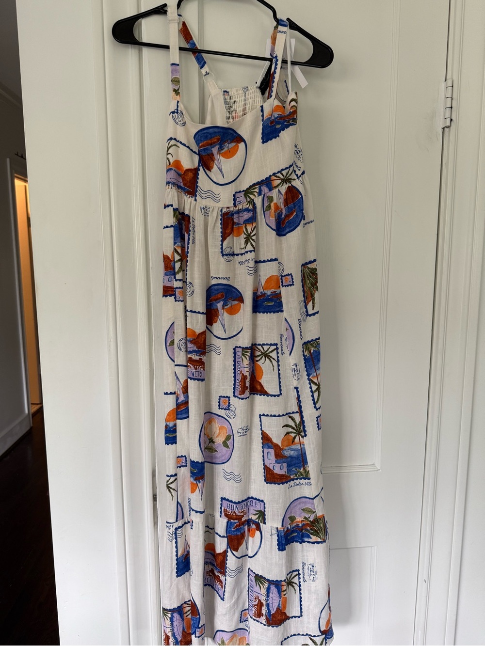Paper Heart Women’s Maxi Dress with European Destination Print